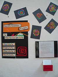 Ausstellung "Sch�ler malen nach Hundertwasser"