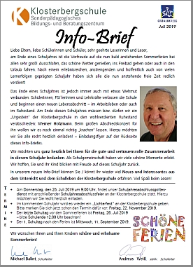 KBS Infobrief 19 Juni 2019