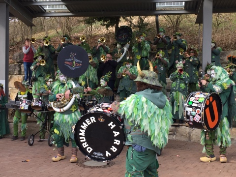 Guggenmusik &Uuml;berdruck in der Klosterbergschule