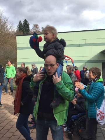 Guggenmusik &Uuml;berdruck in der Klosterbergschule