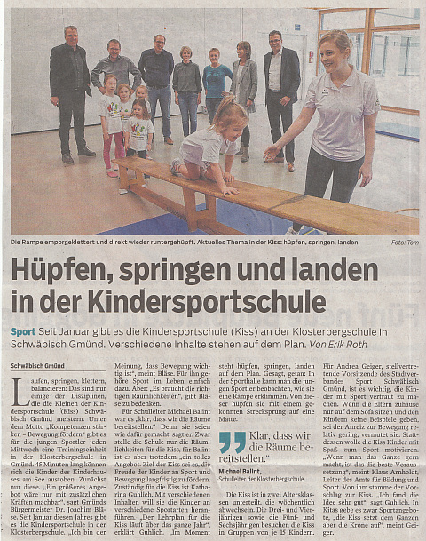Bericht in der Gm&uuml;nder Tagespost